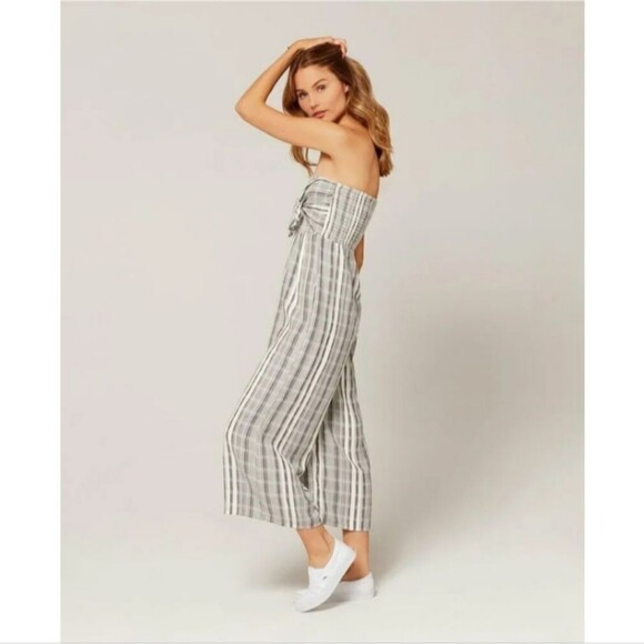 L*Space Riri Strapless Wide Leg Relaxed Jumpsuit Sz M - Picture 3 of 16